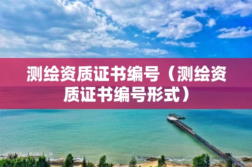 测绘资质证书编号（测绘资质证书编号形式）