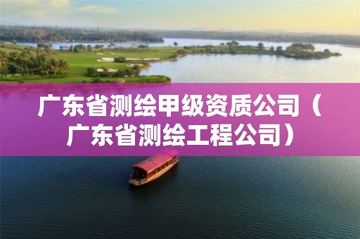 广东省测绘甲级资质公司（广东省测绘工程公司）