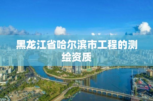 黑龙江省哈尔滨市工程的测绘资质