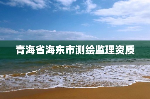 青海省海东市测绘监理资质