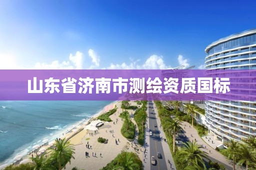 山东省济南市测绘资质国标