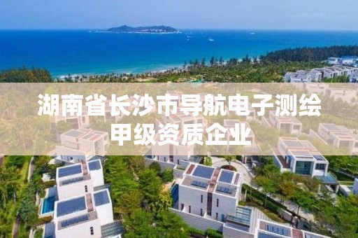 湖南省长沙市导航电子测绘甲级资质企业