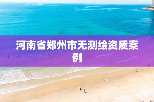 河南省郑州市无测绘资质案例