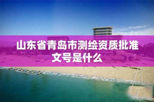 山东省青岛市测绘资质批准文号是什么