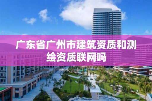 广东省广州市建筑资质和测绘资质联网吗