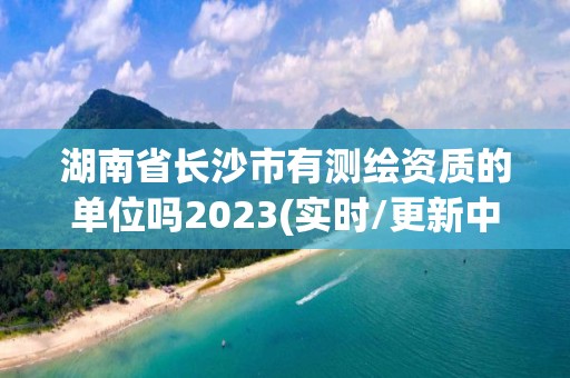 湖南省长沙市有测绘资质的单位吗2023(实时/更新中)