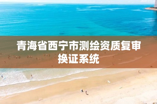 青海省西宁市测绘资质复审换证系统