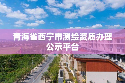 青海省西宁市测绘资质办理公示平台