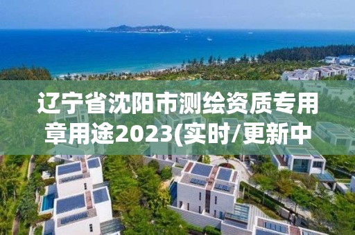 辽宁省沈阳市测绘资质专用章用途2023(实时/更新中)