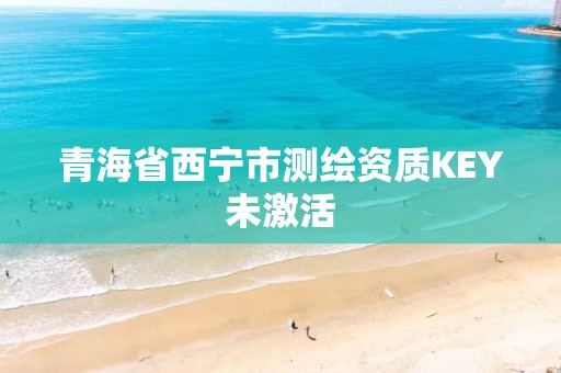 青海省西宁市测绘资质KEY未激活