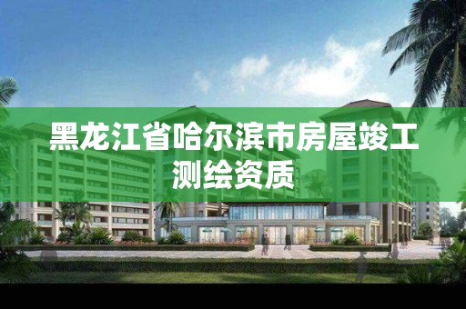 黑龙江省哈尔滨市房屋竣工测绘资质