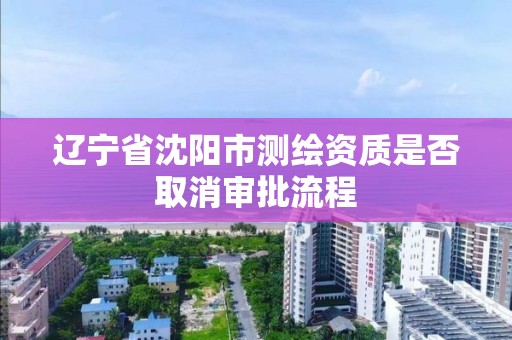 辽宁省沈阳市测绘资质是否取消审批流程