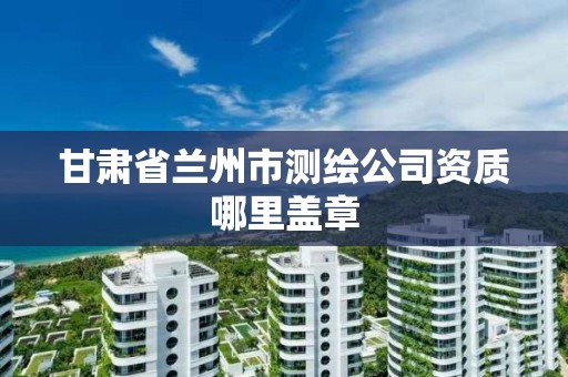 甘肃省兰州市测绘公司资质哪里盖章