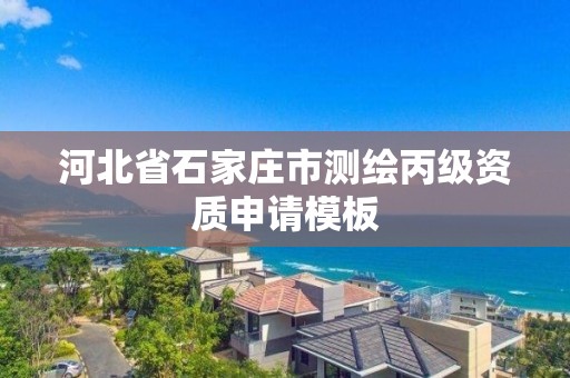 河北省石家庄市测绘丙级资质申请模板