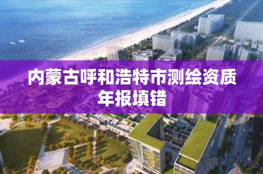 内蒙古呼和浩特市测绘资质年报填错