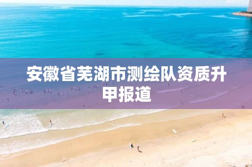 安徽省芜湖市测绘队资质升甲报道