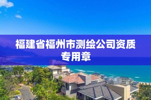 福建省福州市测绘公司资质专用章