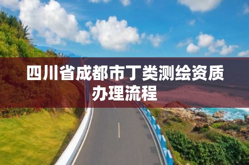 四川省成都市丁类测绘资质办理流程