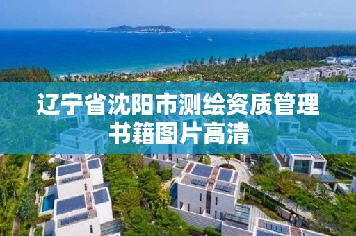 辽宁省沈阳市测绘资质管理书籍图片高清