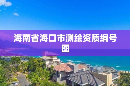 海南省海口市测绘资质编号图