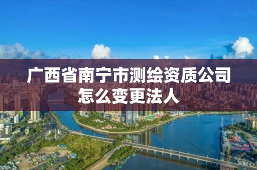 广西省南宁市测绘资质公司怎么变更法人