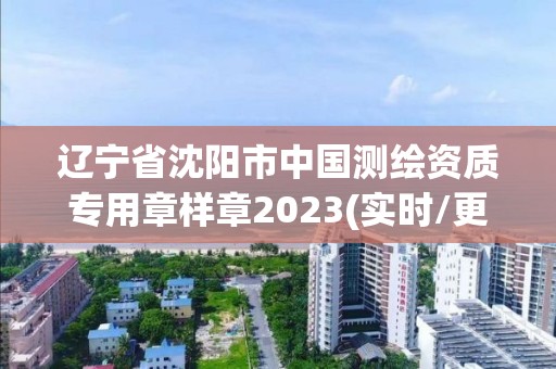 辽宁省沈阳市中国测绘资质专用章样章2023(实时/更新中)