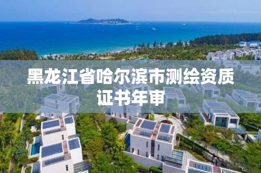 黑龙江省哈尔滨市测绘资质证书年审