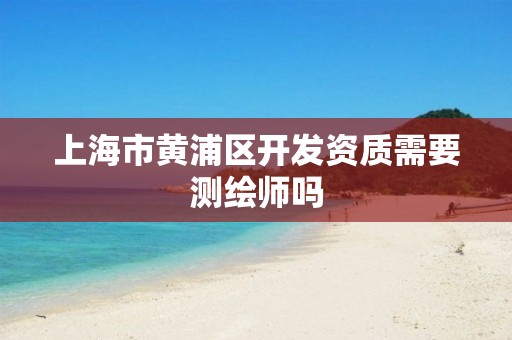 上海市黄浦区开发资质需要测绘师吗