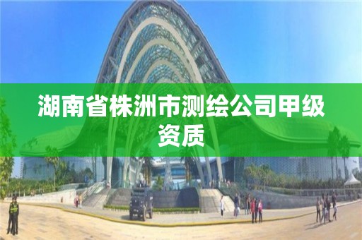 湖南省株洲市测绘公司甲级资质