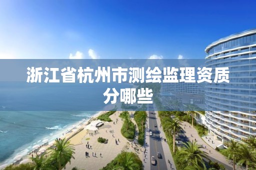 浙江省杭州市测绘监理资质分哪些