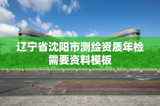 辽宁省沈阳市测绘资质年检需要资料模板