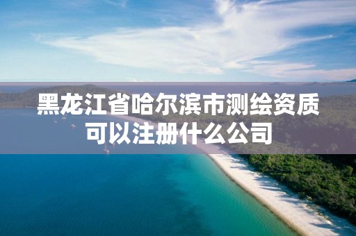 黑龙江省哈尔滨市测绘资质可以注册什么公司