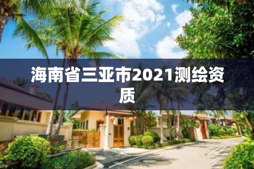 海南省三亚市2021测绘资质