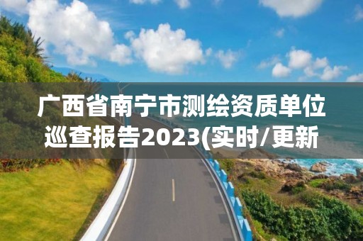 广西省南宁市测绘资质单位巡查报告2023(实时/更新中)