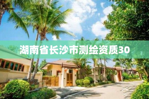 湖南省长沙市测绘资质30