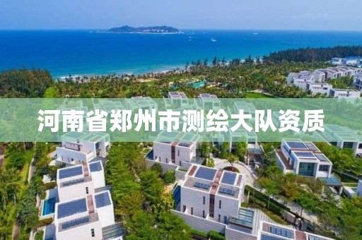 河南省郑州市测绘大队资质