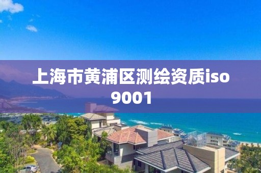 上海市黄浦区测绘资质iso9001