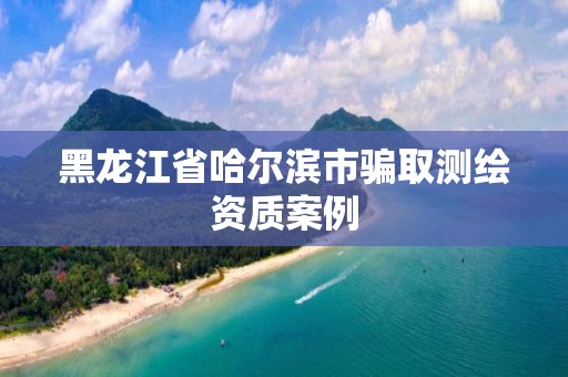 黑龙江省哈尔滨市骗取测绘资质案例