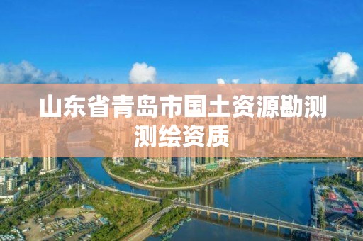 山东省青岛市国土资源勘测测绘资质