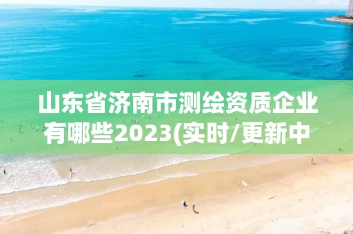 山东省济南市测绘资质企业有哪些2023(实时/更新中)