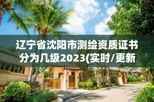 辽宁省沈阳市测绘资质证书分为几级2023(实时/更新中)