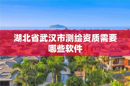 湖北省武汉市测绘资质需要哪些软件