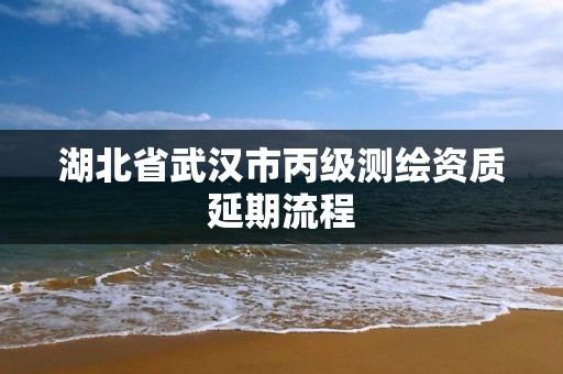 湖北省武汉市丙级测绘资质延期流程