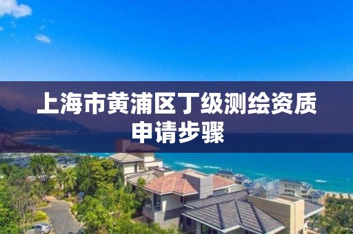 上海市黄浦区丁级测绘资质申请步骤