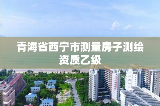 青海省西宁市测量房子测绘资质乙级