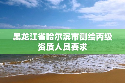 黑龙江省哈尔滨市测绘丙级资质人员要求