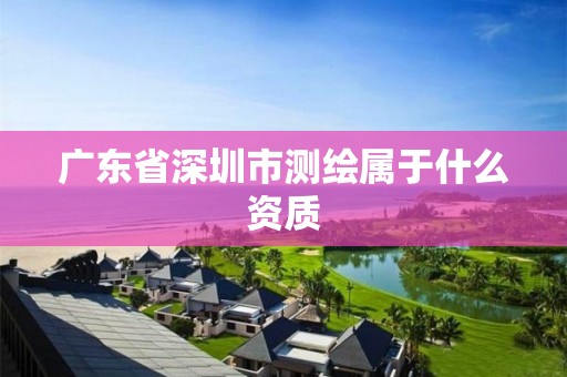 广东省深圳市测绘属于什么资质