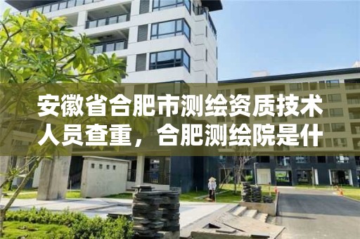 安徽省合肥市测绘资质技术人员查重，合肥测绘院是什么单位