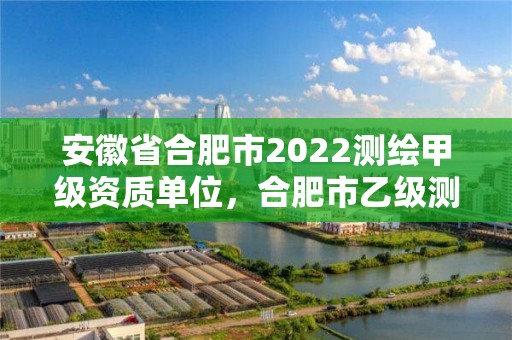 安徽省合肥市2022测绘甲级资质单位，合肥市乙级测绘公司