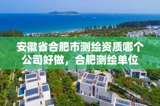 安徽省合肥市测绘资质哪个公司好做，合肥测绘单位